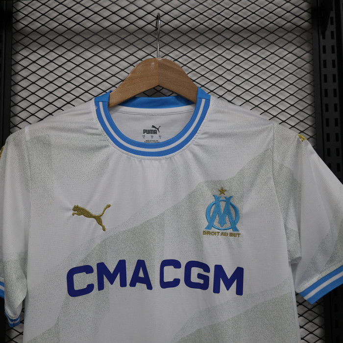 Fan Version 2023-2024 Olympique de Marseille Home Soccer Jersey