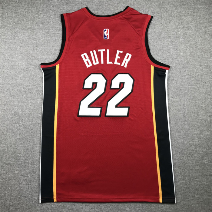 Miami Heat 22 BUTLER Red NBA Jersey Basketball Shirt