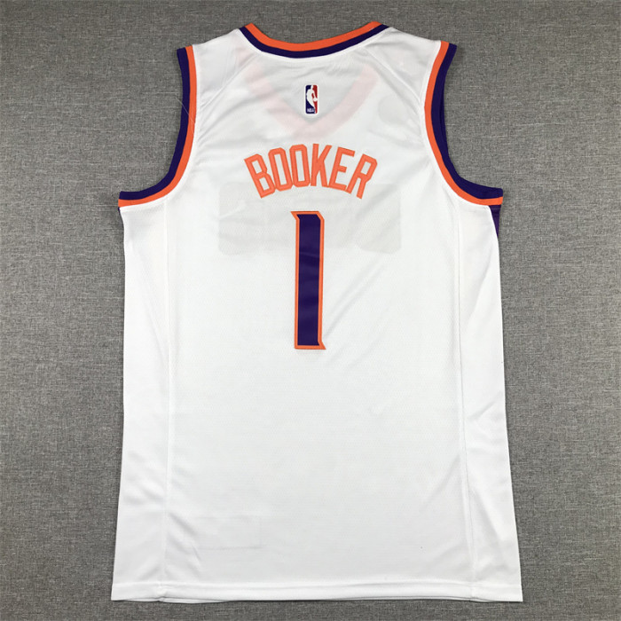 Phoenix Suns 1 BOOKER White NBA Jersey Basketball Shirt