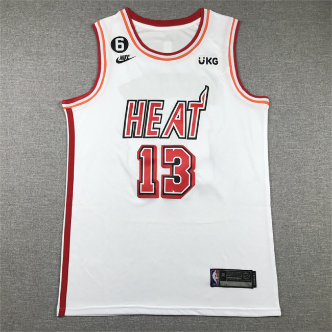 Classic Miami Heat 13 ADEBAYO White NBA Jersey Basketball Shirt