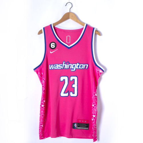 2023 City Edition Washington Wizards 23 JORDAN Pink NBA Jersey Basketball Shirt