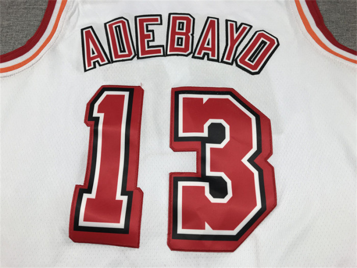 Classic Miami Heat 13 ADEBAYO White NBA Jersey Basketball Shirt
