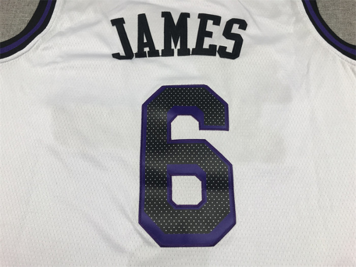 2023 City Eidtion Los Angeles Lakers 6 JAMES White NBA Jersey Basketball Shirt