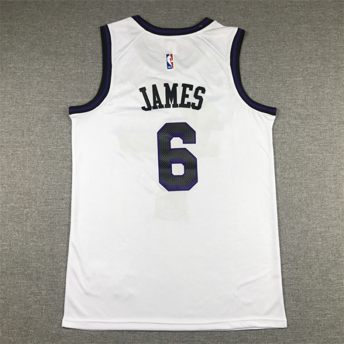 2023 City Eidtion Los Angeles Lakers 6 JAMES White NBA Jersey Basketball Shirt