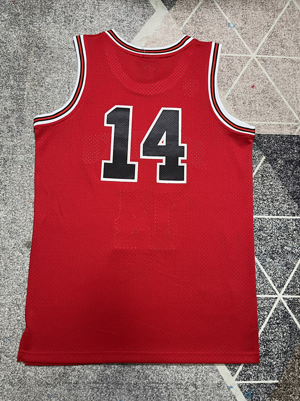 Slam Dunk 14 Red NBA Jersey Shohoku Basketball Shirt