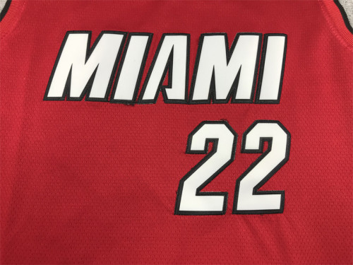 Miami Heat 22 BUTLER Red NBA Jersey Basketball Shirt