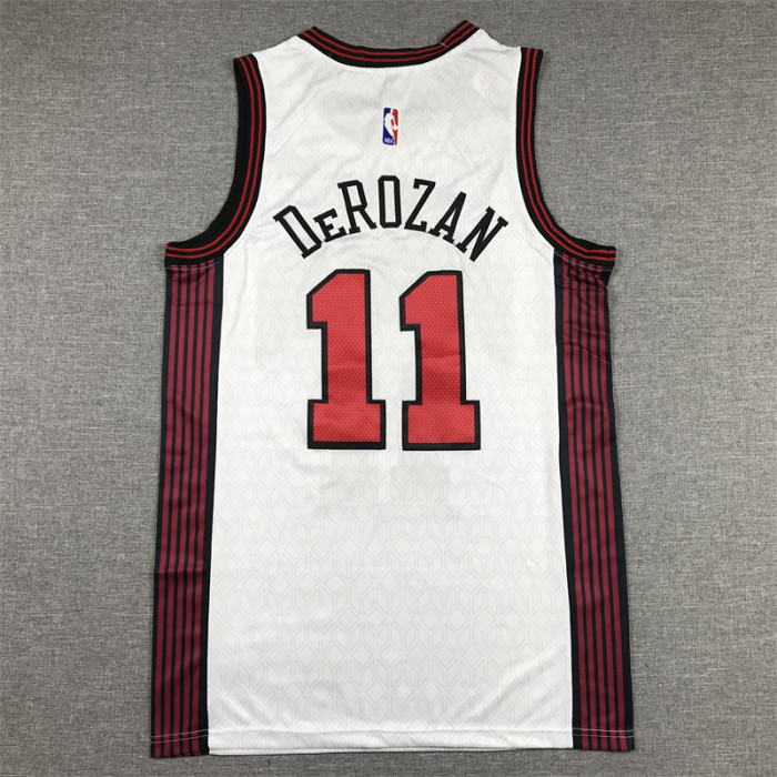 2023 City Edition Chicago Bulls 11 DEROZAN White NBA Jersey Basketball Shirt