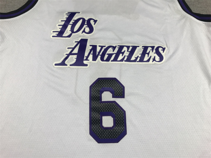 2023 City Eidtion Los Angeles Lakers 6 JAMES White NBA Jersey Basketball Shirt