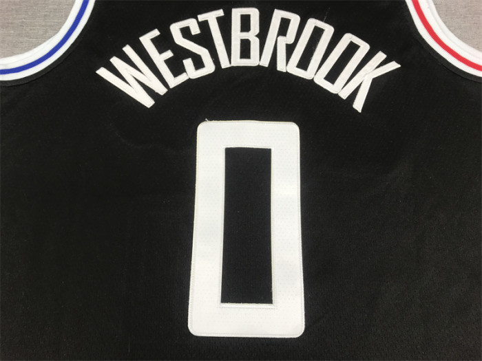 2023 City Editon Los Angeles Clippers 0 Westbrook Black NBA Jersey Basketball Shirt