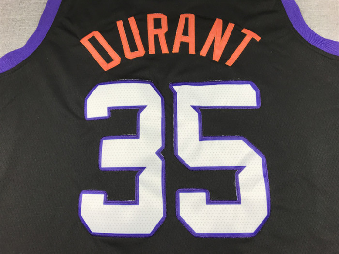 2022 City Edition Phoenix Suns 35 DURANT Black NBA Jersey Basketball Shirt