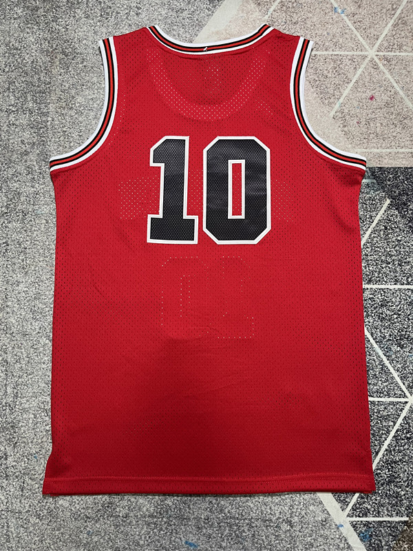 Slam Dunk 10 Red NBA Jersey Shohoku Basketball Shirt