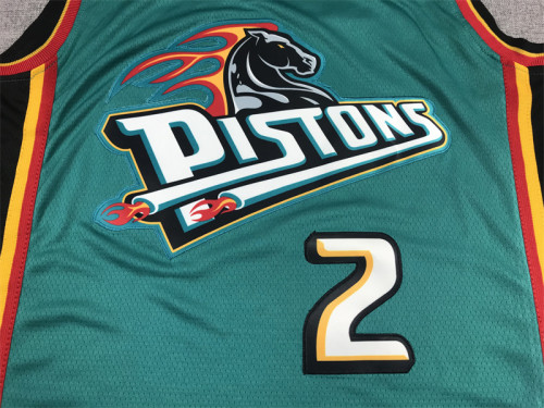 Detroit Pistons 2 CUNNINGHAM Green NBA Jersey Basketball Shirt