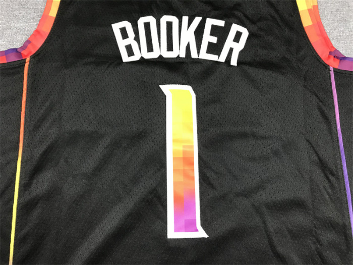 Statement Edition Phoenix Suns 1 BOOKER Black NBA Jersey Basketball Shirt