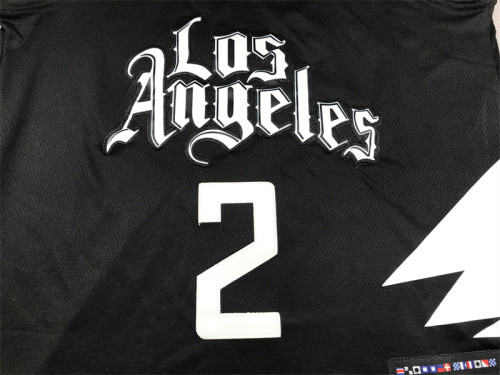 Statement Editon Los Angeles Clippers 2 Leonard Black NBA Jersey Basketball Shirt