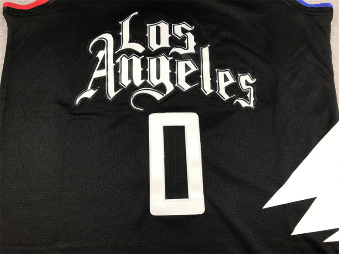 Statement Editon Los Angeles Clippers 0 Westbrook Black NBA Jersey Basketball Shirt