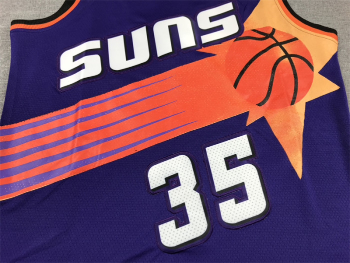 Classic Phoenix Suns 35 DURANT Purple NBA Jersey Basketball Shirt