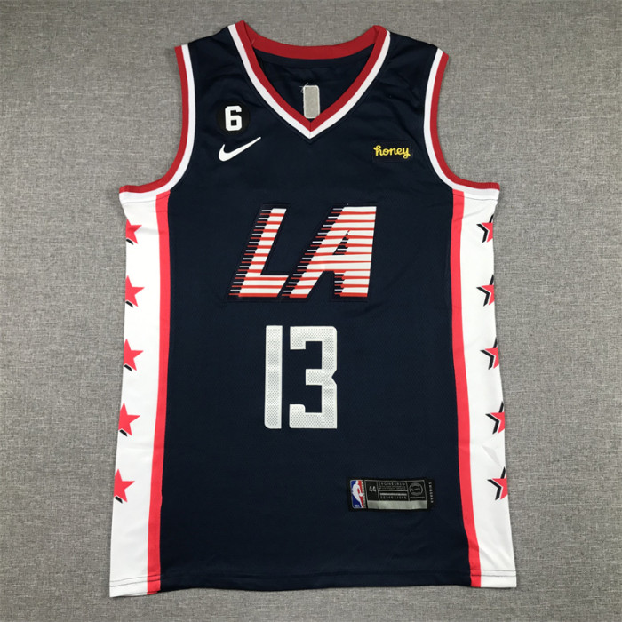 Los Angeles Clippers 13 GEORGE Dark Blue NBA Jersey Basketball Shirt