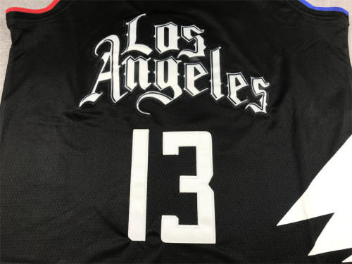 Statement Editon Los Angeles Clippers 13 George Black NBA Jersey Basketball Shirt