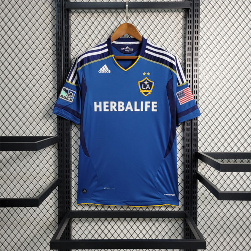 with MLS Patch Retro Football Shirt 2011-2012 Los Angeles Galaxy Home Soccer Jersey