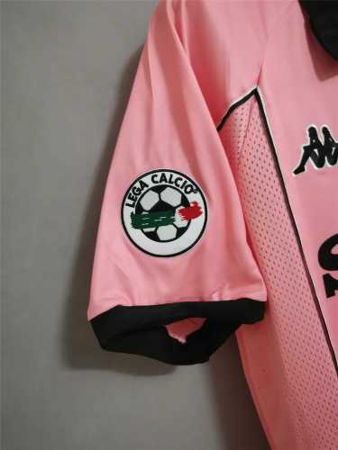 with Serie A Patch Retro Jersey 1997-1998 Juventus Away Pink Soccer Jersey Vintage Maillot de Foot