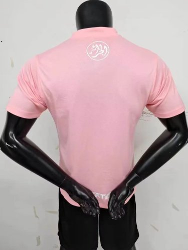 Player Version 2023 Algeria Pink Soccer Polo Football Polo