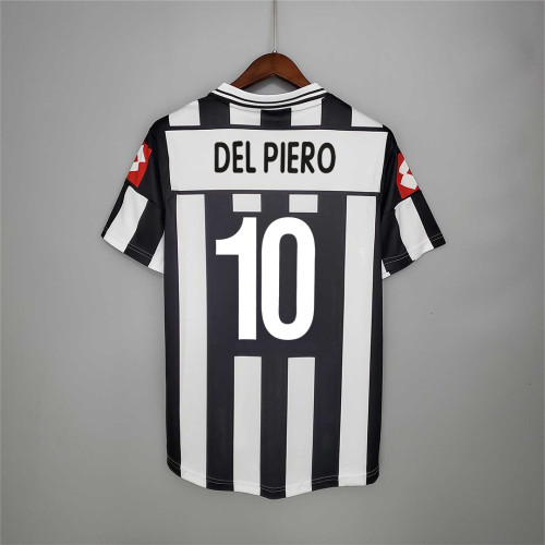 Retro Jersey 2001-2002 Juventus DEL PIERO 10 Home Soccer Jersey Vintage Football Shirt