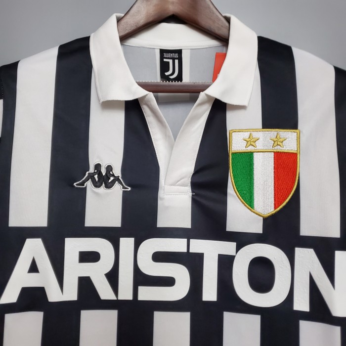 Retro Jersey 1982-1984 Juventus Home Soccer Jersey Vintage Football Shirt