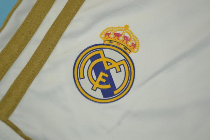Retro Shorts 2011-2012 Real Madrid Home Soccer Shorts White Vintage Football Shorts