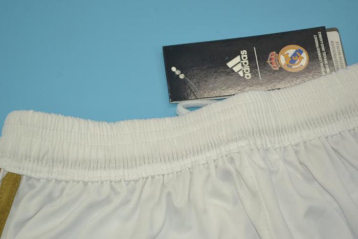 Retro Shorts 2011-2012 Real Madrid Home Soccer Shorts White Vintage Football Shorts
