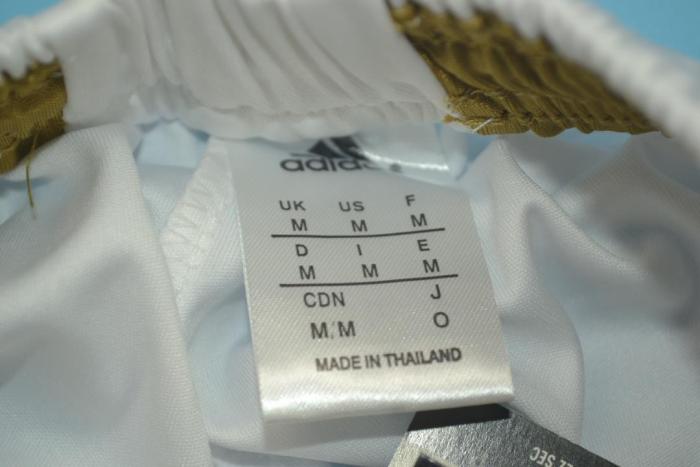 Retro Shorts 2011-2012 Real Madrid Home Soccer Shorts White Vintage Football Shorts