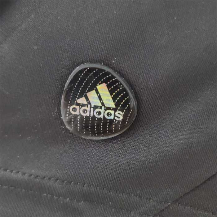 with LFP Patch Retro Jersey 2011-2012 Real Madrid FLORES 1 Black Goalkeeper Soccer Jersey