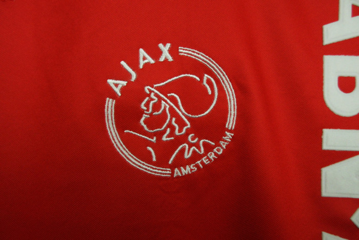 with UCL Patch Retro Jersey 1998-1999 Ajax Home Soccer Jersey Vintage Football Shirt