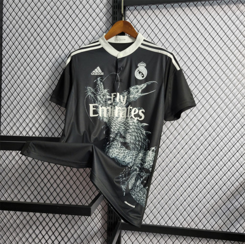 Retro Jersey 2014-2015 Real Madrid Third Away Black Soccer Jersey Vintage Football Shirt