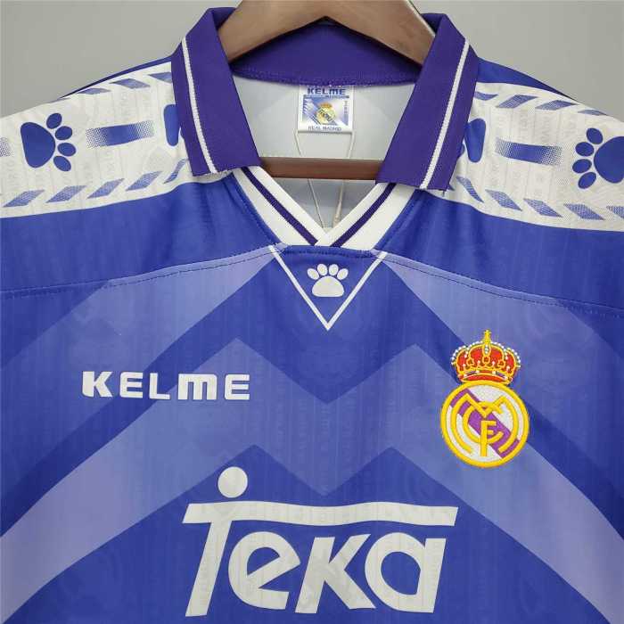 with LFP Patch Retro Jersey 1996-1997 Real Madrid SEEDORF 10 Away Purple Soccer Jersey