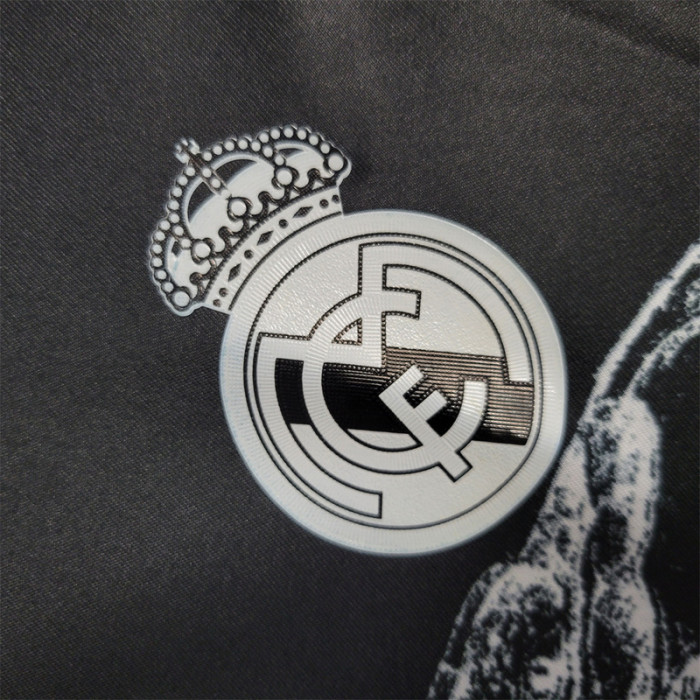 Retro Jersey Long Sleeve 2014-2015 Real Madrid JAMES 10 Third Away Black Soccer Jersey