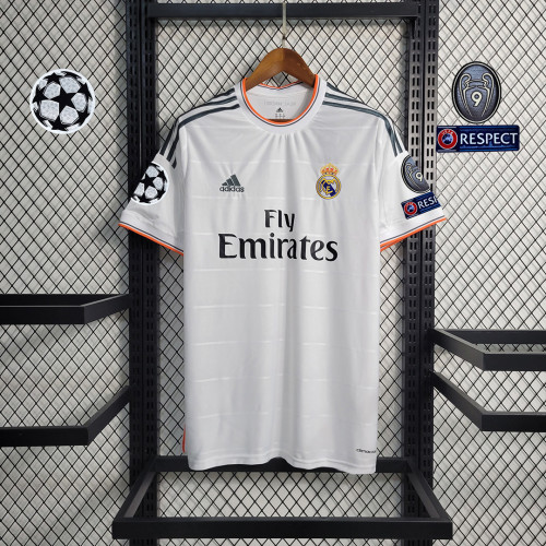 with UCL Patch Retro Jersey 2013-2014 Real Madrid RONALDO 7 Home Soccer Jersey