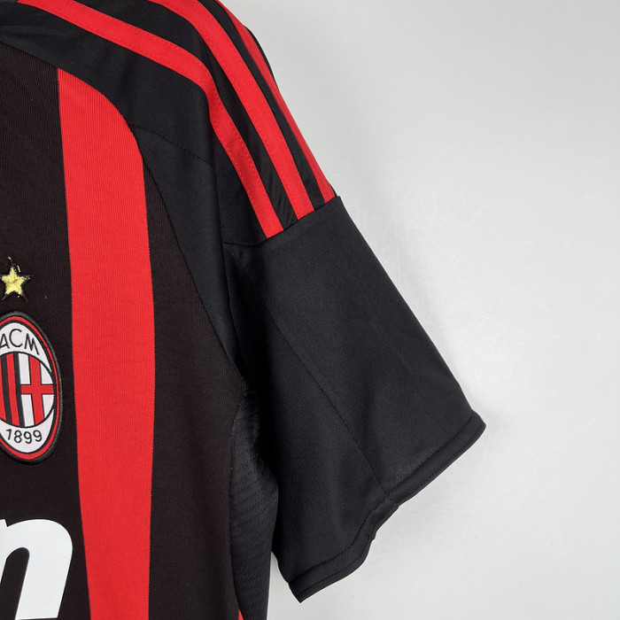 Retro Jersey 2008-2009 AC Milan Home Soccer Jersey Vintage Football Shirt