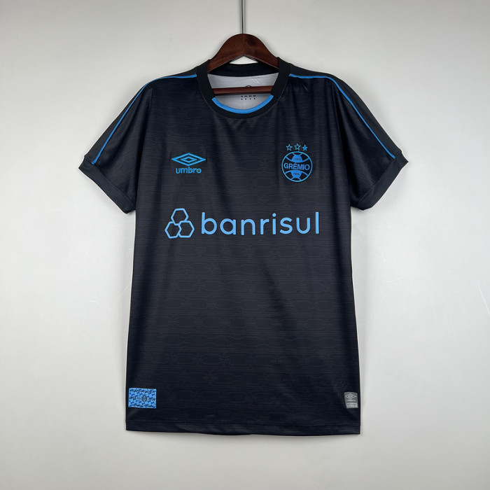 Fan Version 2023-2024 Gremio Third Away Black Soccer Jersey