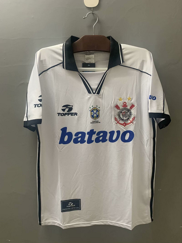 Retro Shirt 1999 Corinthians Home Vintage Soccer Jersey Football Shirt