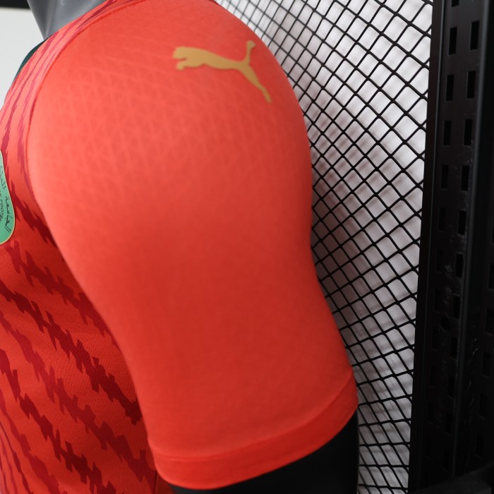 Player Version 2023 Morocco Red Soccer Jersey Morocco Football Shirt