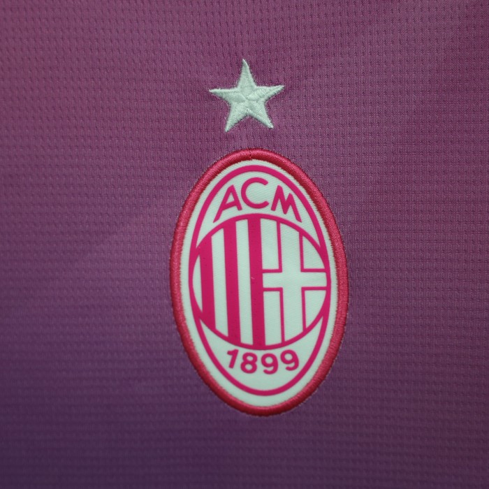 Fan Version 2023-2024 AC Milan Third Away Purple Soccer Jersey AC Futbol Shirt