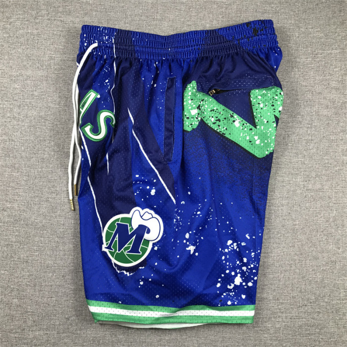 with Pocket Dallas Mavericks NBA Shorts Blue Basketball Shorts