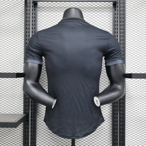 Player Version 2023 Algeria Soccer Jersey Black Football Shirt