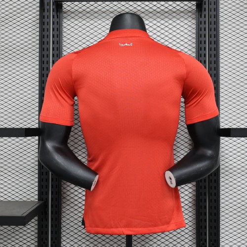 Player Version 2023 Morocco Red Soccer Jersey Morocco Football Shirt