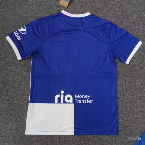 with Sponor Logo Fans Version 2023-2024 Atletico Madrid Away Soccer Jersey