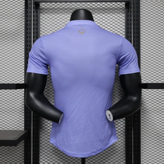 Player Version 2023 Algeria Purple Flower Soccer Jersey