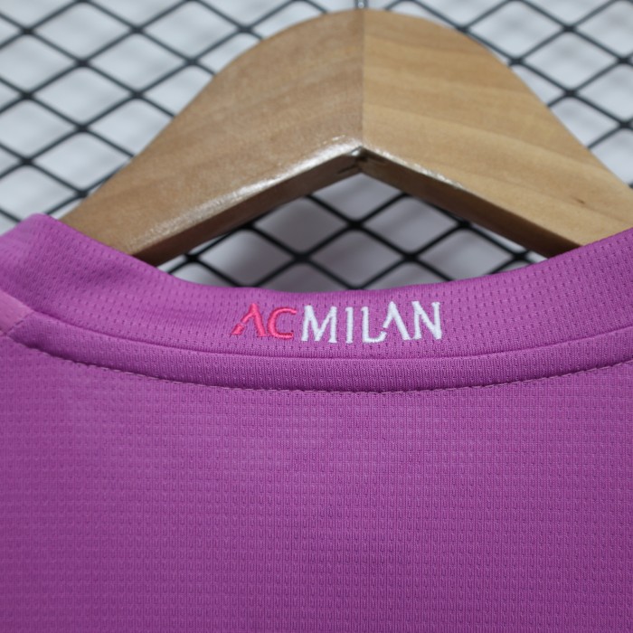 Fan Version 2023-2024 AC Milan Third Away Purple Soccer Jersey AC Futbol Shirt