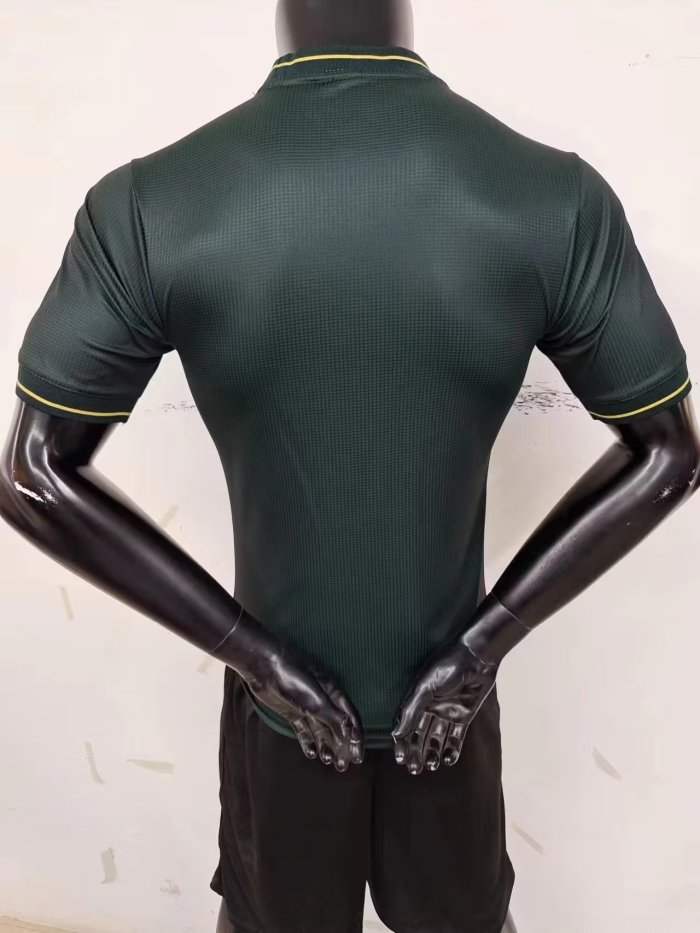Player Version 2023 Algeria Olive Soccer Jersey