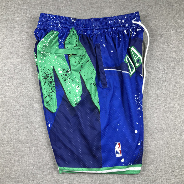 with Pocket Dallas Mavericks NBA Shorts Blue Basketball Shorts
