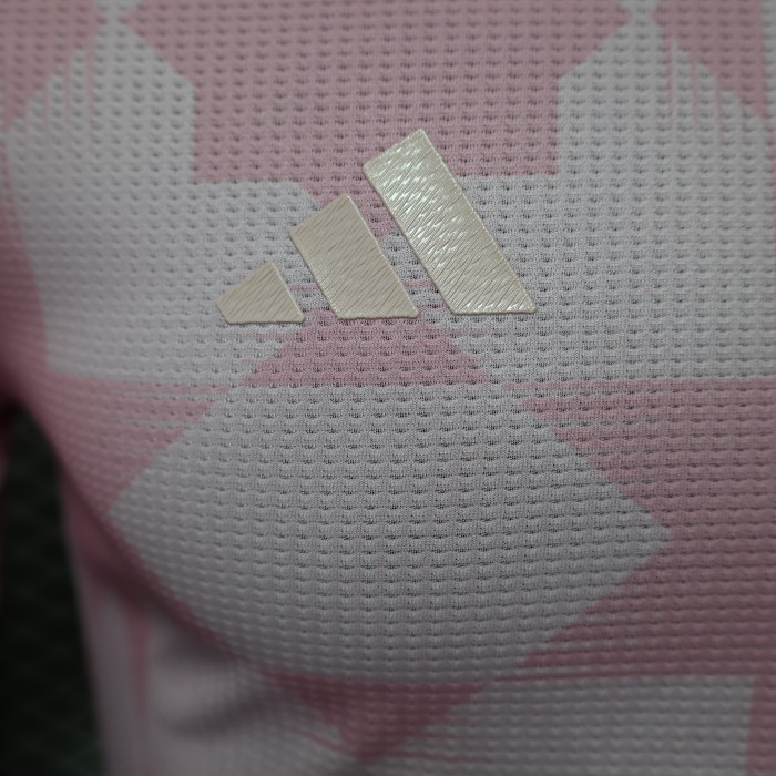 Player Version 2023 Algeria Pink/White Soccer Jersey Football Shirt